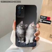 Case For OPPO A54S - casing OPPO A54S Cat - Case Custom - Case Pro Camera - Softcase - Kesing - Hard