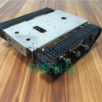 Stainless steel Robot Tank Chassis Platform shock absorber crawler suspension intelligent trolley SN4200