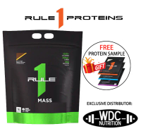 Rule 1 MASS Protein (11.46 lbs) -Low Sugar Supplement Vitamin, Whey Protein, -Free SAMPLE
