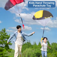 Outdoor Game Child Hand Throwing Parachute Flying Toy Tangle-free Throw Watch Landing Mini Soldier Camouflag Kids Outdoor Toys