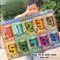 (New Model) the Largest Transformation Numbers from 0 to 9, Puzzle Robots with Numbers 1-4 and 5-9 S