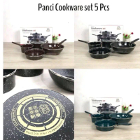 PANCI COOKWARE SET 5PCS GSE / PANCI 5 SET / PANCI SERBAGUNA / PANCI MASAK / PANCI ENAMEL / PANCI BER