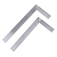 Keluli tahan karat Square Right Ruler Angle 90 Turning Ruler Woodworking Measuring Tool Gauge Angle
