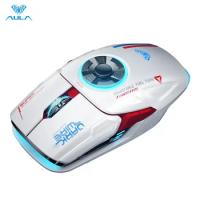 AULA H530 RGB Wireless Mouse Four-Mode Decompress Charging Gyro Mouse Rotating Esports Gaming Mouse