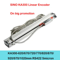 Sino KA300 5micron RS422 Signal 620 670 670 720 770 820 870 920 970 1020mm Linear Glass Scale Encoder for Milling Lathe Machine