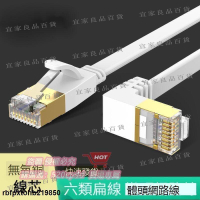 【宜家良品百貨】熱售cat6 網路線 扁線 彎頭 90度 轉向網路線 L型 直角網線 高速網路線 8米5米10米