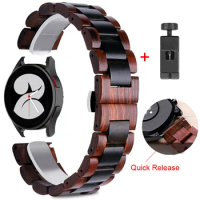 20MM 22MM Straps For Xiaomi Huami Amazfit GTR 42MM 47MM 2E/GTS 2 Smart Watch Wood Band Replace Strap For Amazfit Pace