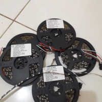Lampu LED strip RGB ws2811 24v DC 5meter indoor pcb black