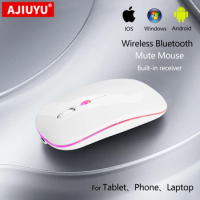 Wireless Bluetooth Mouse For iPad Pro 11 12.9 M1 M2 Air 4 5 10.9" mini6 5 iPad 10.2 10.5 iPad 10 Rechargeable mini Silent Mouse