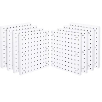 8 Pegboard Wall Manager Panels, White Pegboard Wall Installation,Pegboard for Process Room and Garage