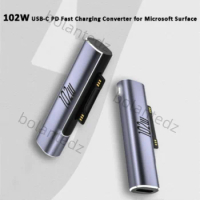 102W USB Type C PD Fast Charging Plug Converter for Microsoft Surface Pro 8 7 6 5 4 3 Go USB-C Adapter For Surface Book 1 2 3