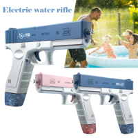 Electric Water Gun Toys Bursts Children's High-pressure Strong Charging Energy Water Automatic Water Spray Children's Toy Guns