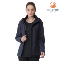 【Hilltop 山頂鳥】刷毛外套（軟殼衣） 女款 墨灰｜PH22XFY9ECK0
