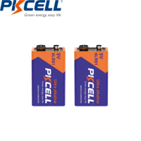 2Pcs 9V 6F22 thermometer Battery Battery 6LR61 E22 MN1604 522 6f22 MN1604 9V Batteries