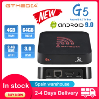 TV Receiver GTMEDIA G5 Android 9.0 TV Box S905X2 USB 3.0 4K HDR Wifi Bluetooth Smart M3u TV Box Video Game Player Set Top Box