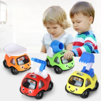 1pcs Inertia Sliding Car Model Engineer Vehicle Model Kid Toys Boy Engineering Car Baby Toy Friction Cars Random Colors