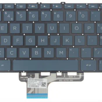 LARHON New Blue UK English Backlit Keyboard For HP Spectre 13-aw0000 x360 13t-aw000 13-aw1000 13-aw2000