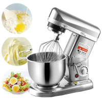 Stainless Steel Bread Dough Mixer Automatic Flour Eggs Mixing Kneading Machine