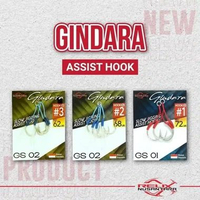 ASSIST HOOK RELIX NUSANTARA GS-02 | COLOR ICE BLUE | DOUBLE ASSIST HOOK, Ukuran no.4 | 55 lb