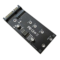 Kunci B+M untuk SSD NGFF ke M.2 SATA 3 pengangkat, kad penambah adaptor M.2 ke SATA