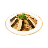【樂活e棧】素食家常菜 鰻魚油飯 800gx1盒-奶素(調理包 拜拜 年菜 中元 清明 蔬食)