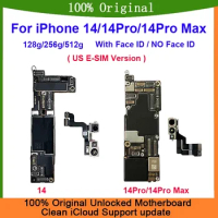 Tested Authentic Mainboard for iPhone 14 Pro Max Motherboard Unlocked 128g 256g 512g Clean iCloud US E-SIM Version Free Shipping