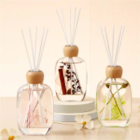 120ml Reed Diffuser with Sticks, Natural Air Fresh Home Aroma Diffuser for Bathroom, Bedroom, Office, Hotel, Fragrance Diffuser