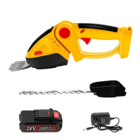 1 SET Handheld Electric Lawn Mower Hedge Shear Lawn Mower One Hand Hedge Trimmer Lawn Mower Hedge Trimmer