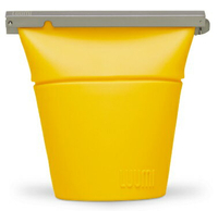 【【蘋果戶外】】LUUMI BOWL 外食帶【外食袋 黃色】加拿大 100%白金矽膠 附收納袋 桶身可自立 環保食物袋