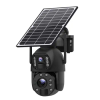 6MP 10X Zoom Ubox APP Bluetooth Solar Power Dual Lens WIFI/4G IP Dome Camera AI Humanoid Detection WIFI CCTV Baby Monitor