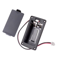 Flat Mount 9V Battery Case Box Holder Black for Electric Guitar Bass Storage Cover Battery Pack Battery Holder Case battery