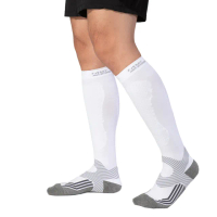 【A-MYZONE】醫療級壓力襪/靜脈曲張襪/壓力襪/運動襪/機能襪(白色2雙組 久站 久坐 旅行 舒緩疲勞)