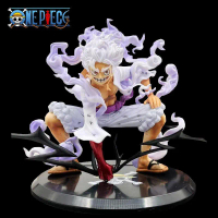 One Piece Monkey D. Luffy Gear 5 Nika Sun God White Pants 19cm Action Figure Decoration