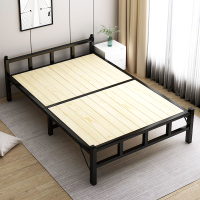 折疊床家用成人單人床簡易便捷辦公室午休實木鐵架雙人床出租屋用