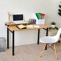 HOPMA家具 圓腳工作桌(附螢幕主機架)台灣製造 書桌-寬105 x深54 x高74.5cm