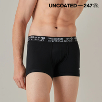【Uncoated 247】Drawers Excel彈力低腰平口內褲 帥氣黑(透氣舒適 時尚設計)