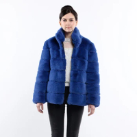 FOLOBE Faux Fox Fur Coat For Women Zippered Artificial Fur Jackets Outerwear Women's Winter Jacket Thick Warm Teddy Coat