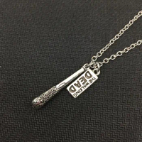 2018/Fashionable Hot Style Glamorous Alloy Pendant Walking Dead Meat Plate and Stick, Male and Female Necklace Jewelry.