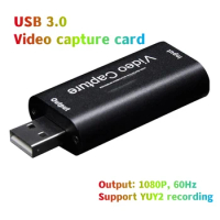 USB 3.0 Video Capture Card for PS4 Game DVD Camcorder Camera Record Video Live Streaming 4K HDMI-Compatible Video Grabber Box