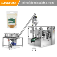 Efficient Curry Powder Zipper Packaging Rotary Filling Machine Stainless Steel Body