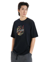 เสื้อยืดผู้ชาย Dapper Rarely Print T-Shirt สีดำ