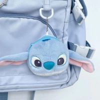 Stitch Dompet Koin Lucu Boneka Gantungan Kunci Keychain Hadiah Korea Aesthetic Multifungsi