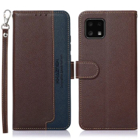 HT9 For Sharp Aquos Sense 6 Protective Case Leather Wallet RFID Blocking Cover for Sharp Aquos 6R Flip Case Aquos 6P 6R 6 R Fund
