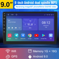 2 Din Android 9 Inch Car Multimedia Video Player Universal 2DIN Stereo Radio GPS For Volkswagen Nissan Hyundai Kia Toyota
