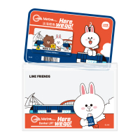 【iPASS 一卡通】淡海輕軌藍海線 通車紀念一卡通套卡 - 兔兔 代銷(LINE FRIENDS)