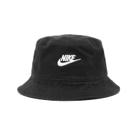 【NIKE 耐吉】漁夫帽 Apex Futura Bucket Hat 黑 白 水洗 刺繡 中筒 帽子(FB5381-010)