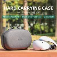 Hifylux Hard Carrying Case PS VR2 Headset Controller Accessories Protective Waterproof Handbag Travel Bag for PlayStation VR2