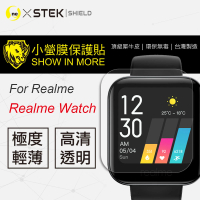 【o-one台灣製-小螢膜】realme watch 手錶滿版全膠螢幕保護貼 兩入組(曲面 軟膜 SGS 自動修復)