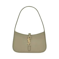 Saint Laurent Mini 5 A 7 Hobo Bag Smooth Leather Strong Moss Green
