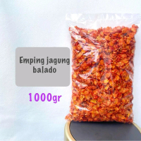 Emping Jagung Murah Meriah Rasa Balado Pedas Jagung Abadi Dua Merpati Snack